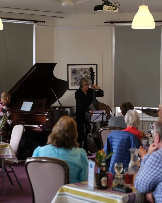 We're looking forward to a musical May with the next @guildfordjazz Lunchtime Jazz at the GI! 🎵 🍽

⏰️ Monday 19 May, 2pm - 3pm 

Here are pictures of the very first event last month, with the @tecjazz Piano Trio, which was a sell-out. This time, we'll be welcoming guitarist @meier.nicolas and pianist @alexhuttonmusic 

Hear some of the very best jazz performers in our historic Assembly Room, with the option of a delicious veggie lunch at V Café beforehand! 

🎫 Book your tickets via guildfordjazz.org.uk 

#guildford #surrey #guildfordjazz #lunchtimejazz #jazzmusic #jazzconcert #livemusic #lunchtimeconcert #liveperformance #musicinsurrey #musicevent #guildfordinstitute #whatson #may #mayevent #vcafe #vcafeattheinstitute #veggie #veggiefood #vegan #veganfood #communityhub #artseducationcommunity