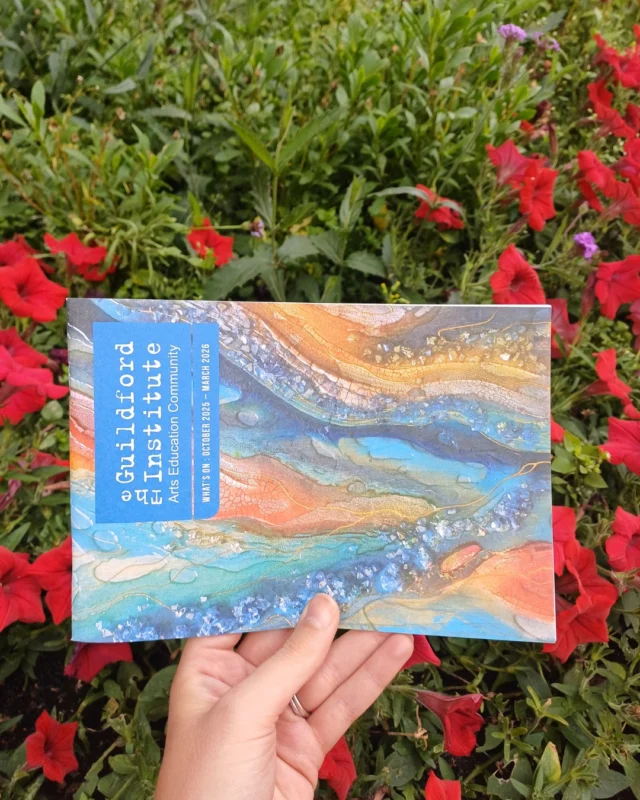 As we settle into autumn, October is the perfect time to visit us. 🍂 Our new programme has started and is packed full of activities for you to enjoy!

🖼 Ukrainian Art: The Nineteenth Century | Wed 8 Oct, 10am 
⭐ Low Relief Air-Dry Clay | Wed 15 Oct, 1pm 
🌿 Thyme Travel: A Herbaceous History | Fri 17 Oct, 10am 
🎶 Trio Pierne | Sat 18 Oct, 6.15pm 
🎨 Watercolour Landscapes Continued | Starts Wed 22 Oct, 1pm 
🎥 Film Screening: Casablanca | Fri 24 Oct, 2.45pm 
🇩🇪 German Taster for Beginners | Starts Wed 29 Oct, 10am 

Visit guildford-institute.org.uk to find out more and book. 

🎨 Brochure cover: Arabian Nights by @askagough 

#guildford #surrey #whatson #october #hellooctober #surreyevents #eventsprogramme #adulteducation #livemusic #musicnight #arthistory #ukrainianart #createwithclay #airdryclay #history #historyworkshop #watercolour #watercolourworkshop #filmscreening #casablanca #learngerman #germanforbeginners #charity #smallcharity #communityhub #artseducationcommunity