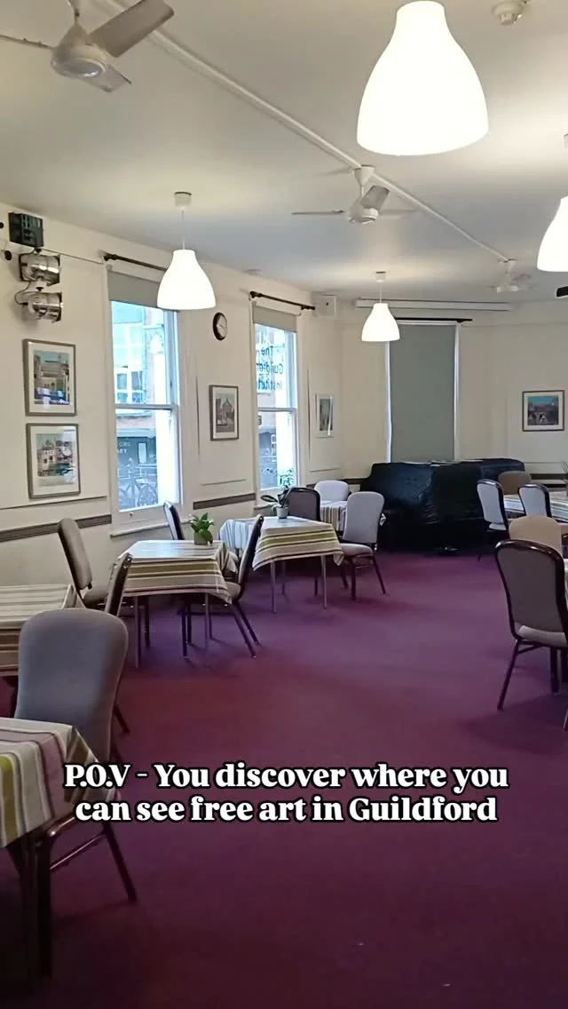 Visit us to see fantastic free art by local artists 🎨 

Our latest exhibition with @guildfordarts features the work of @hopkinschristine and Maureen Banfield-Hamlin 👏

The perfect activity for those cooler autumn days, especially with the prospect of a warming drink at V Café ☕️

📍On display in our Assembly Room (home to V Café) until 17 November

#guildford #surrey #guildfordarts #artexhibition #freeexhibition #freeart #freeactivity #artandcoffee #painter #printmaker #localartists #surreyartist #guildfordartist #artinsurrey #artinguildford #vcafe #veggiefood #veganfood #communityhub #artseducationcommunity
