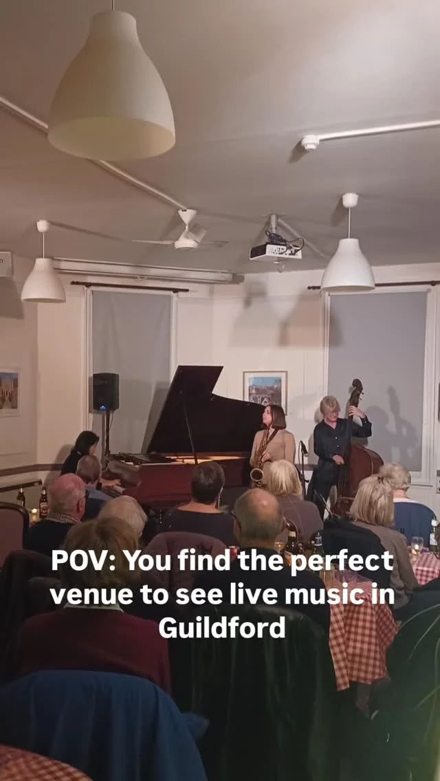 We welcomed the superb Allison Neale Trio to the GI Music Lounge on Saturday night 🎷 A first-class performance and fabulous audience!

This Saturday, we have @krisdrever playing - one of Scotland's most acclaimed contemporary musicians - get your tickets before they sell out. 

Visit the link in bio or visit guildford-institute.org.uk 🎫 ✨️

#guildford #surrey #gimusiclounge #musiclounge #allisonnealetrio #krisdrever #livemusic #musicevent #musicnight #livemusicevent #weekendevent #contemporarymusic #accousticguitar #communityhub #charity #smallcharity #artseducationcommunity